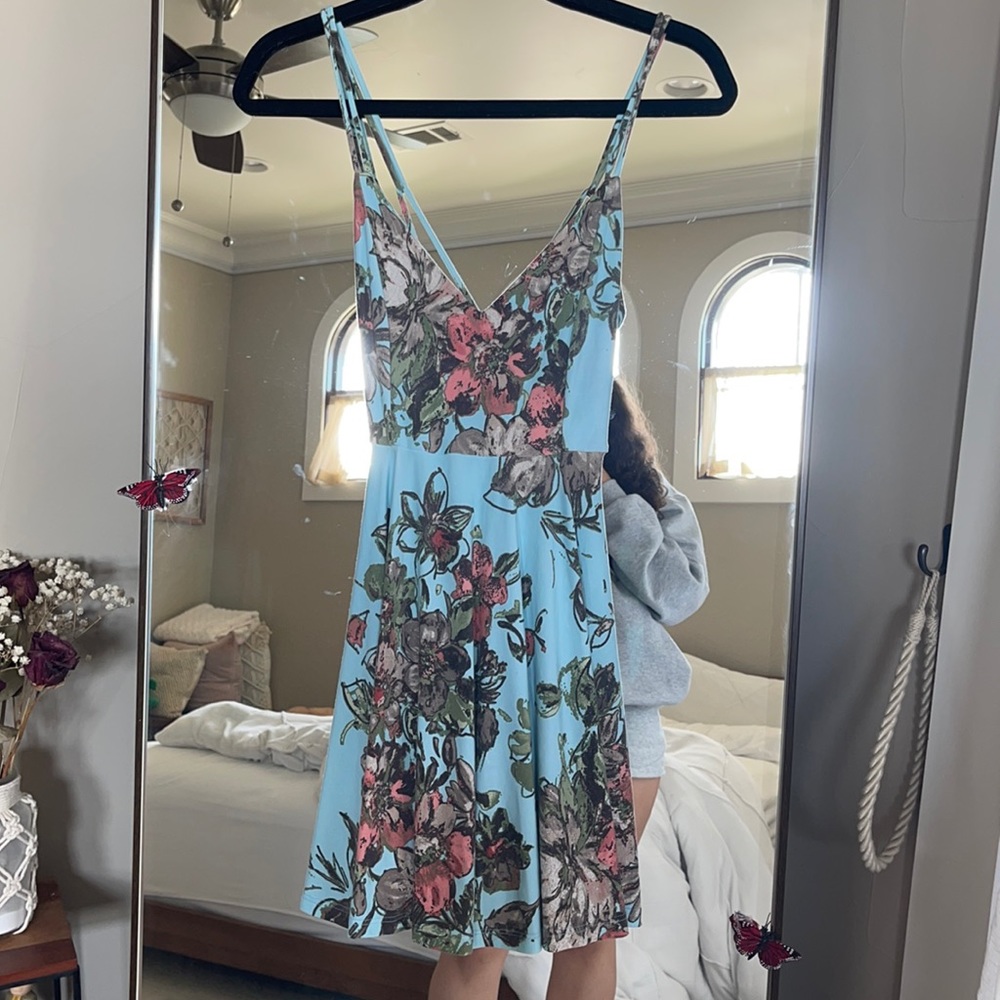 flower print dress